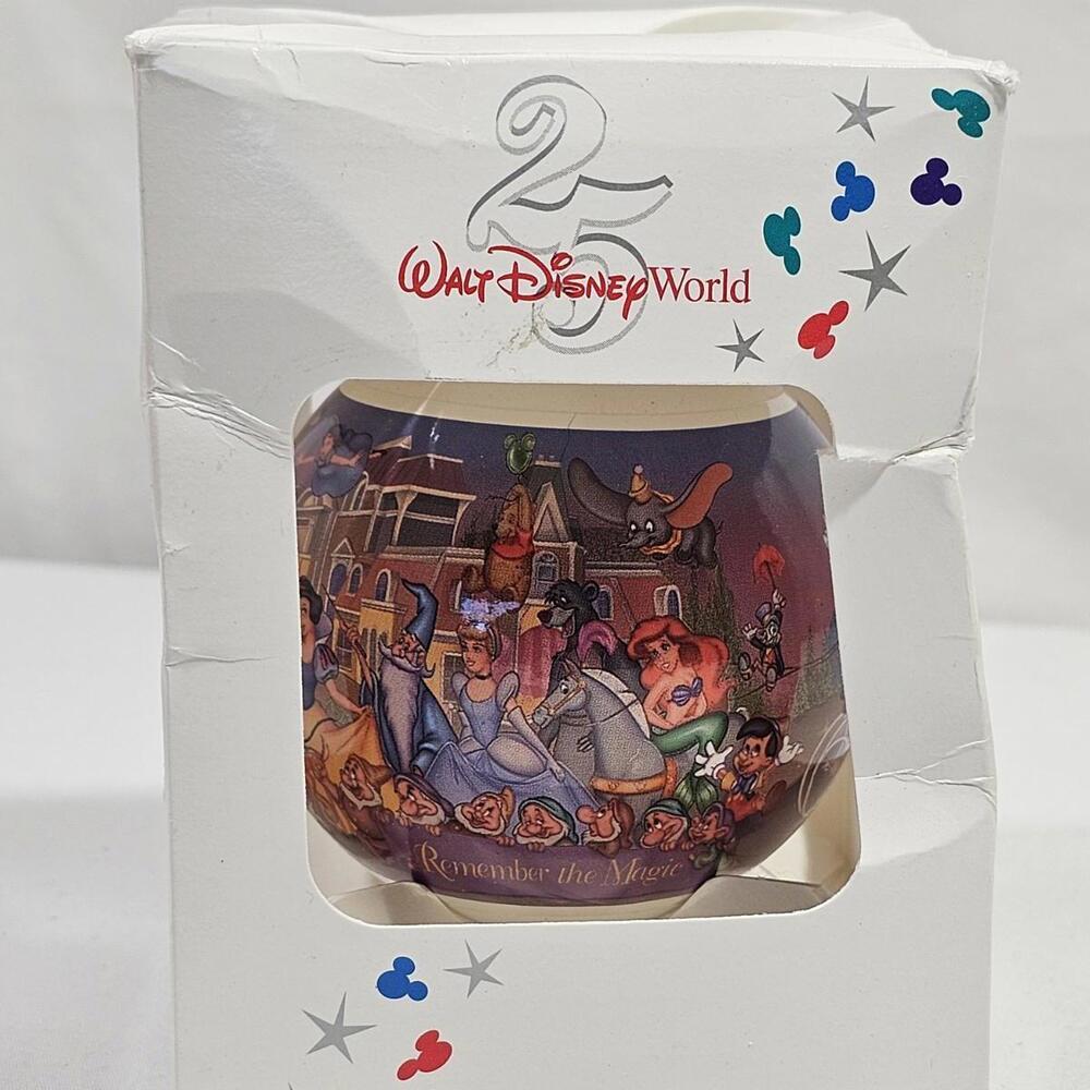 Vintage Walt Disney World 25th Ann. Remember The Magic Christmas Tree Ornament - Picture 4 of 7